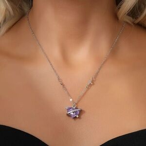 Heart Shaped Planet Crystal Necklace